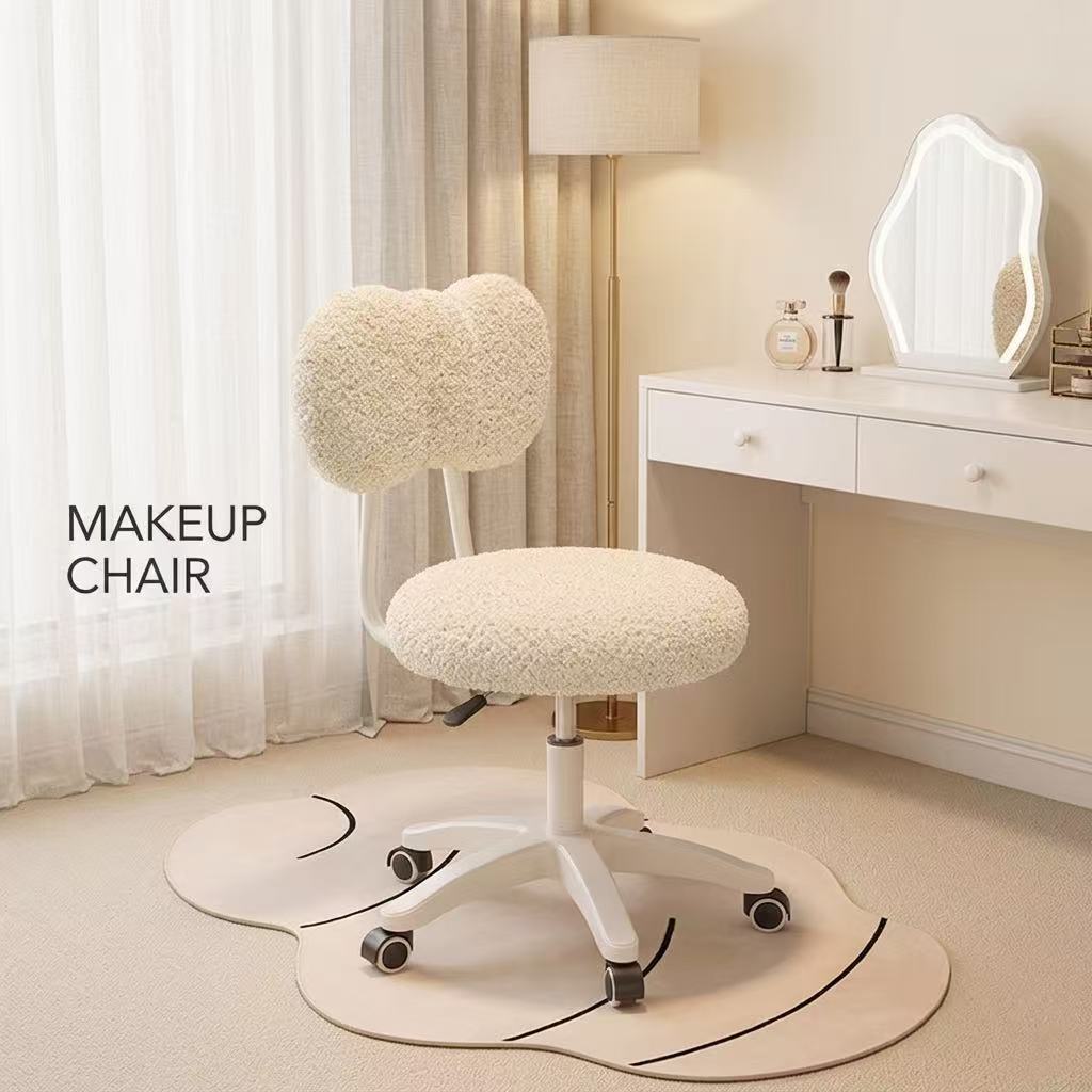 Home Office Furniture - Sedia da Ufficio Girevole Cute Boucle