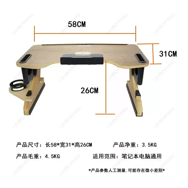 Office Table Home - Scrivania Pieghevole in Lega di Alluminio,