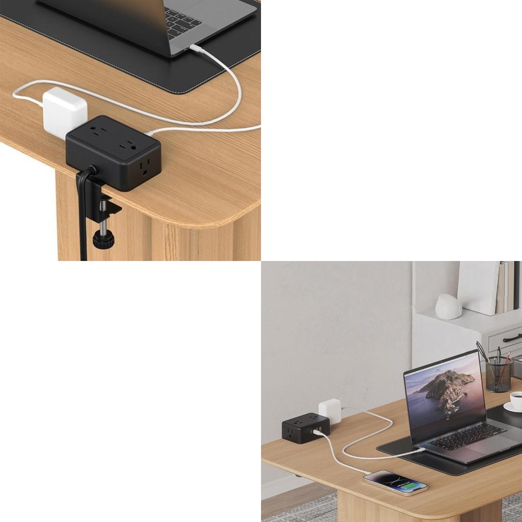 Power Strip Desk - Multiprese con montaggio a morsetto sicuro