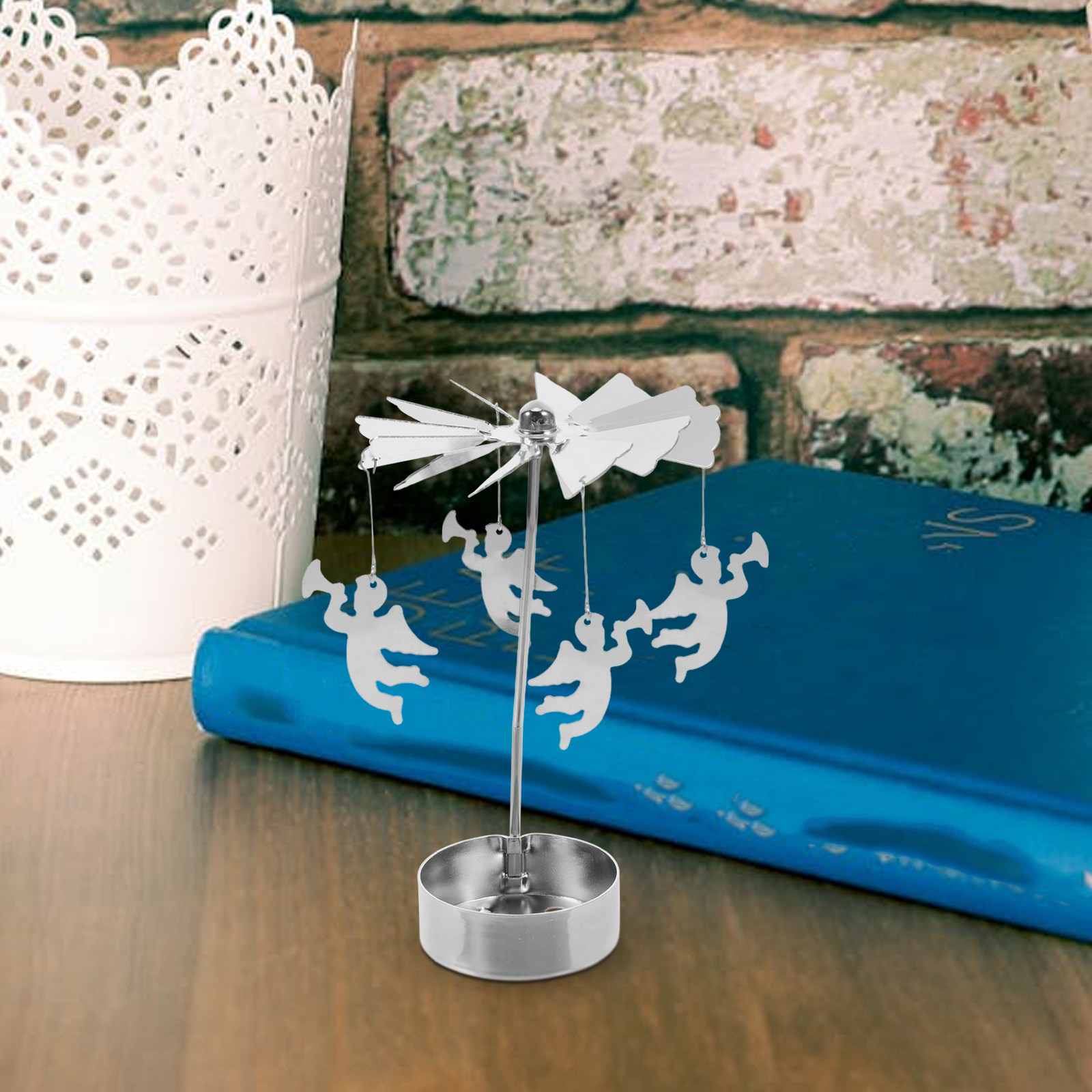 Office Table Home - Portacandele in metallo a forma di