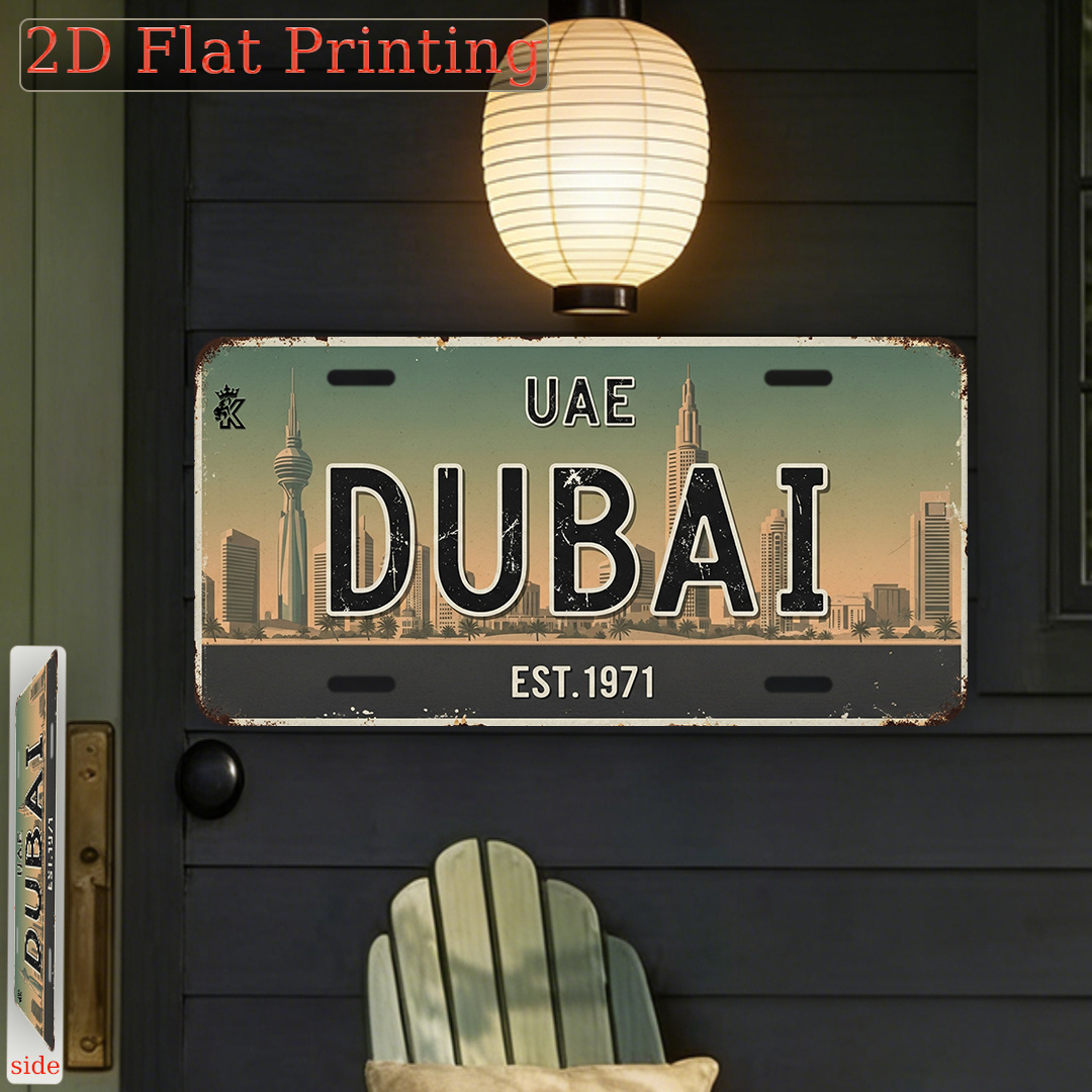 Home Office Dubai - Targa con scritta AL di Dubai