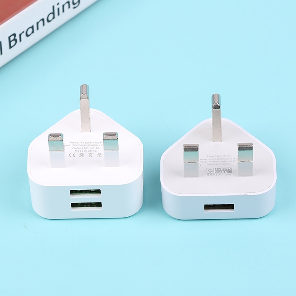 Home Office Uk - Adattatore caricabatterie da muro 2in1 USB