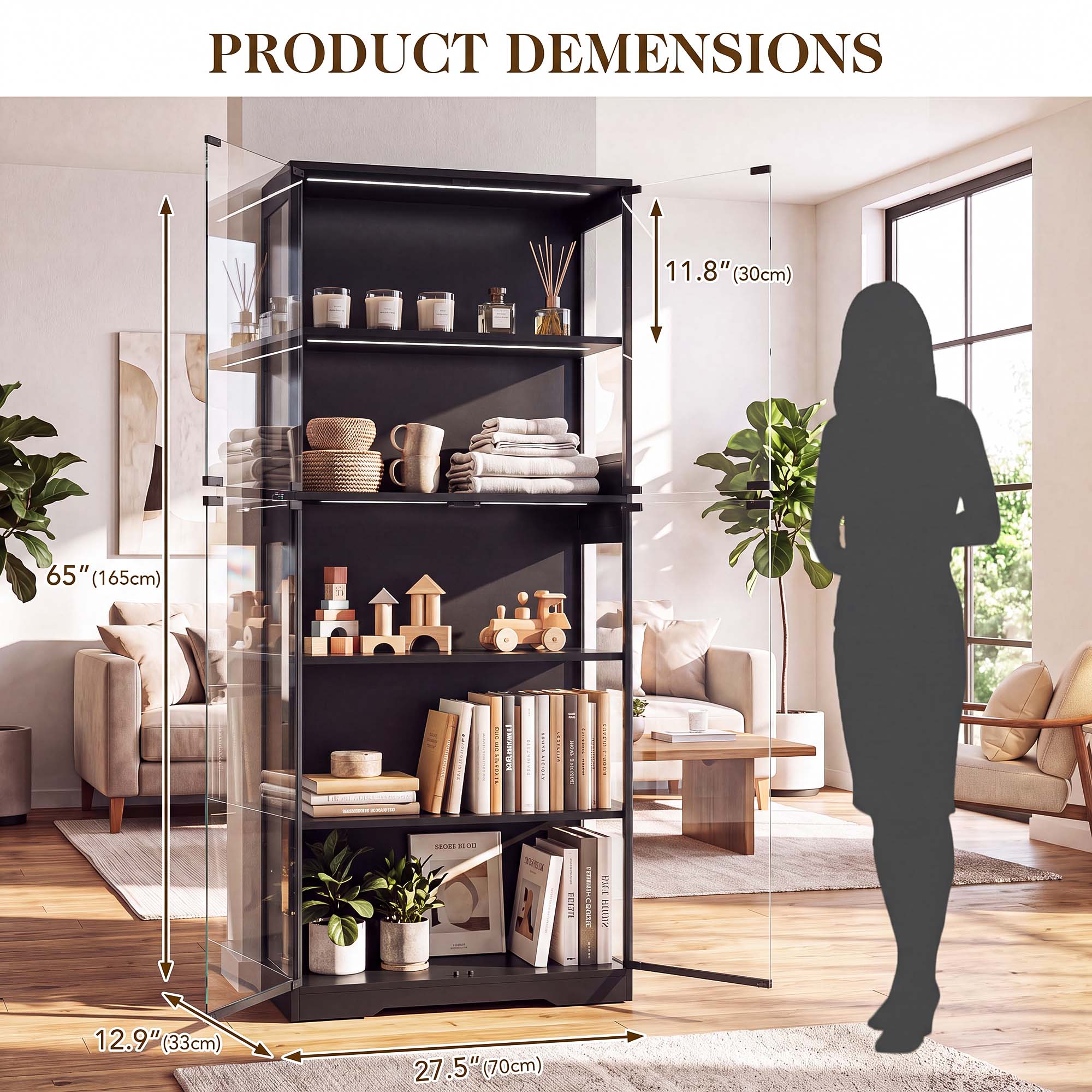 TCGBKAF Vetrina a 5 Ripiani co - Home Office Furniture recensione e prezzo