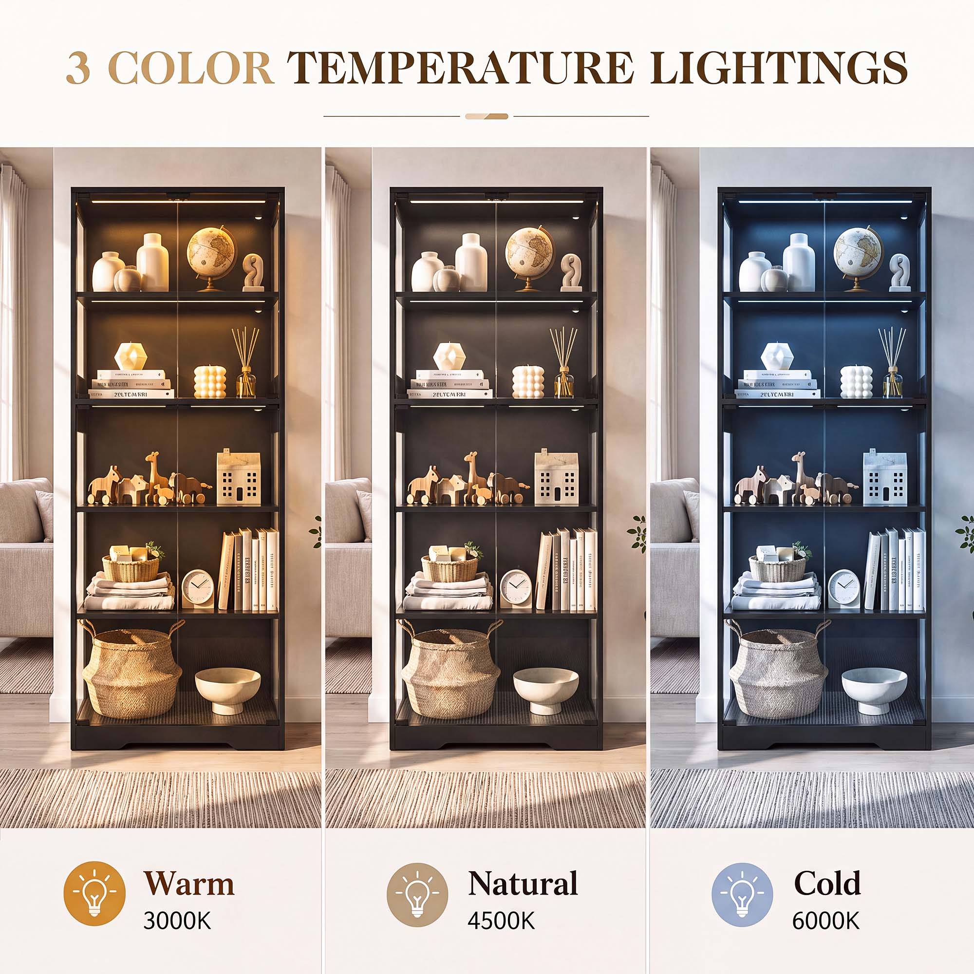 TCGBKAF Vetrina a 5 Ripiani co - Home Office Furniture recensione e prezzo