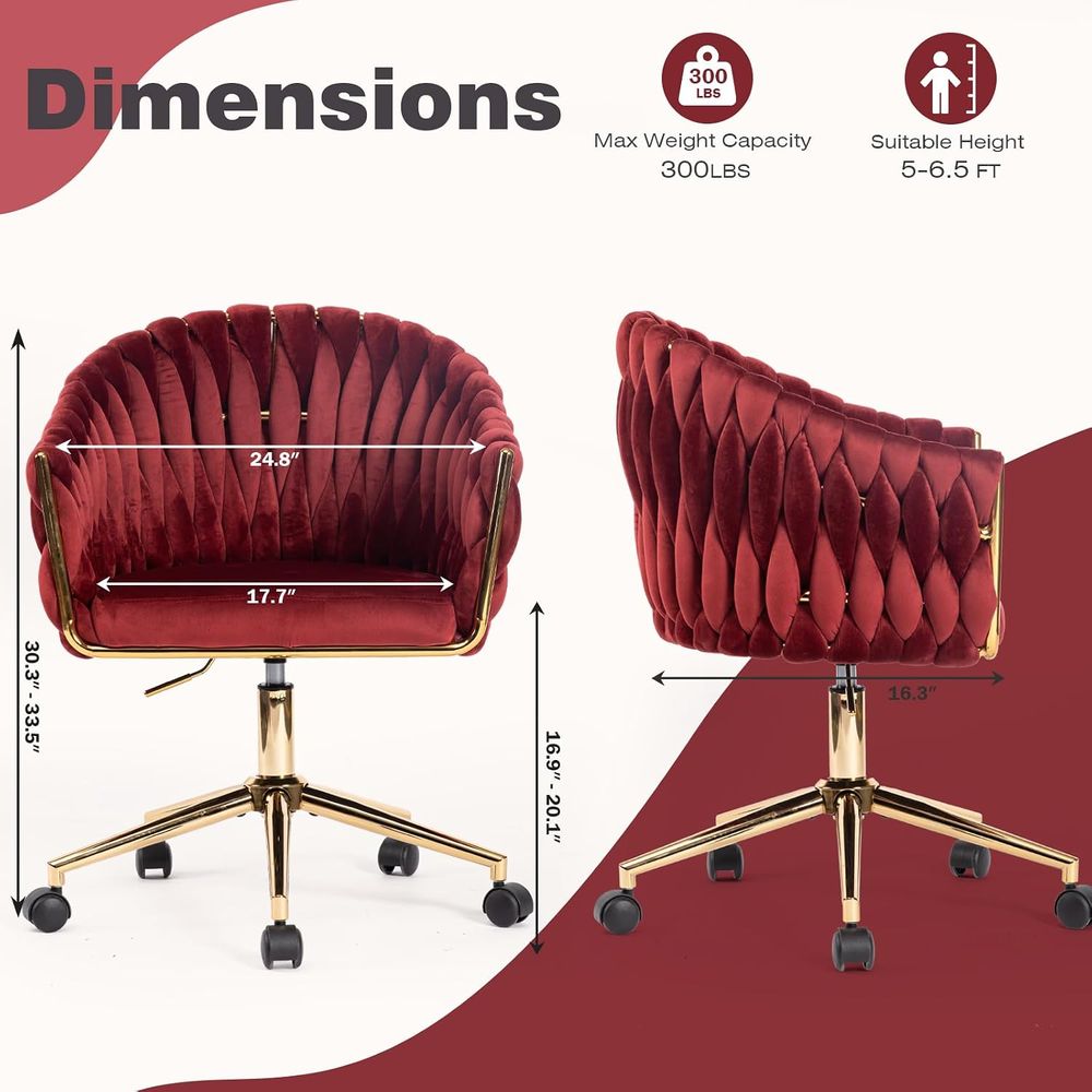 Sedia da Ufficio in Velluto, S - Home Office Or recensione e prezzo