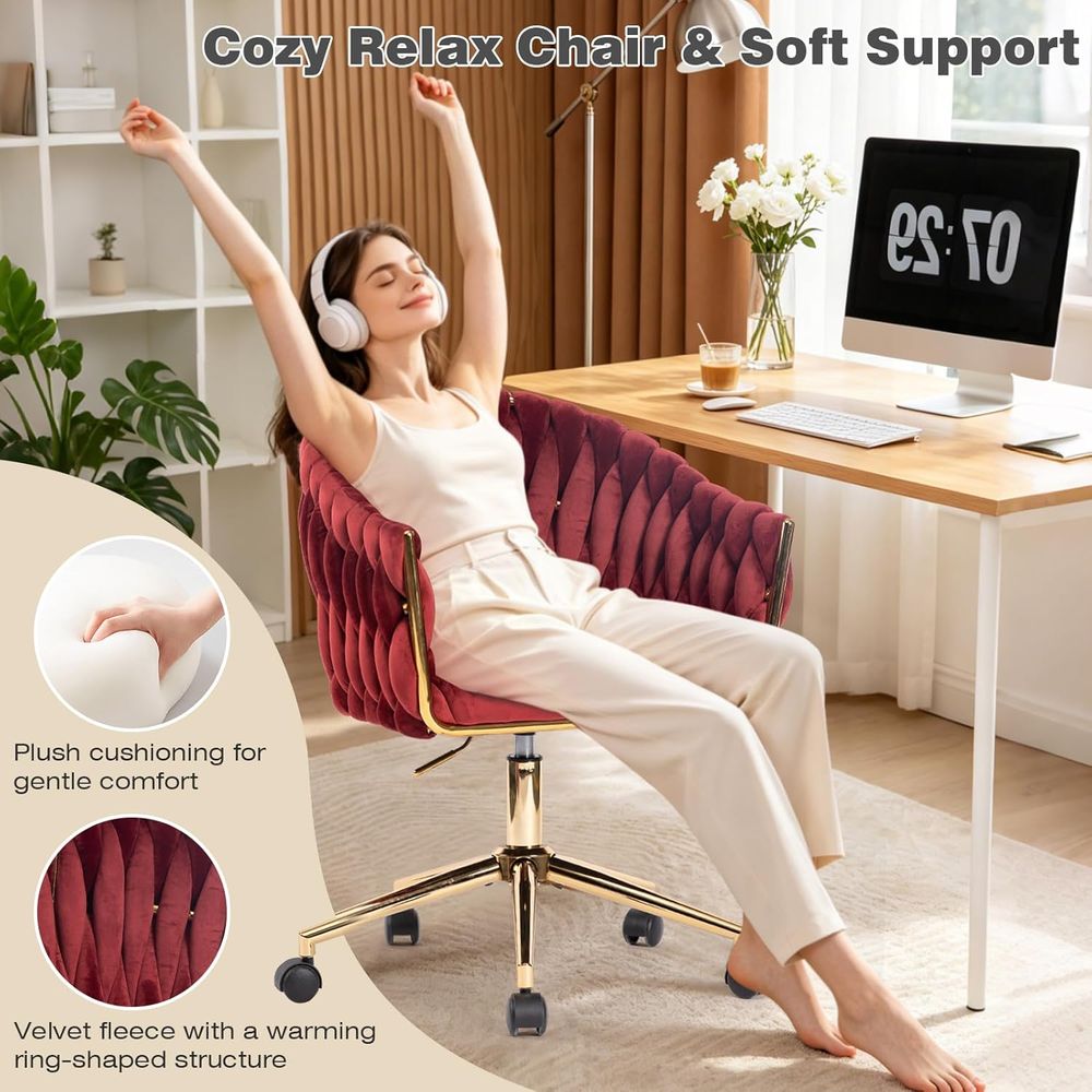 Sedia da Ufficio in Velluto, S - Home Office Or recensione e prezzo