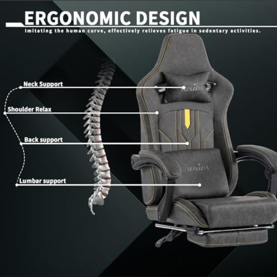 Sedia da gaming con poggiapied - Home Office Design recensione e prezzo