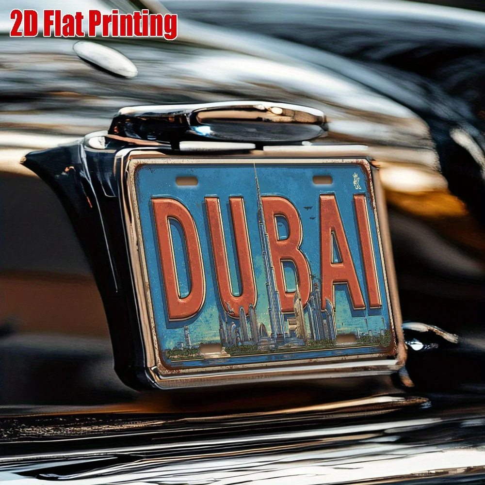 Targa in alluminio vintage con - Home Office Dubai recensione e prezzo